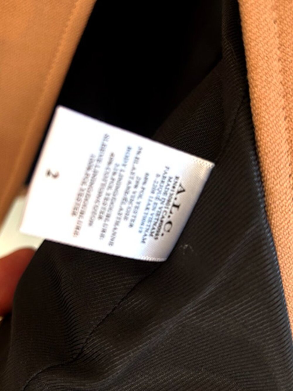 A.L.C. Elza Tailored Single-Button Blazer in Camel - Size 2 - Picture 5 of 5